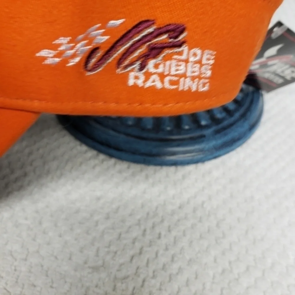 Nascar Racing Visor Stewart #20 Black Orange New‎ Adjustable